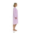 thumbnail image 6 of JEFFRICO Womens Long Sleeve Nightgowns Front Side Pocket Sleepwear Soft Pajama Dress Nightshirts Plus Size, 6 of 8