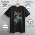 thumbnail image 3 of Boy's Nintendo Legend of Zelda Breath of the Wild Arch  Graphic Tee Black Medium, 3 of 9