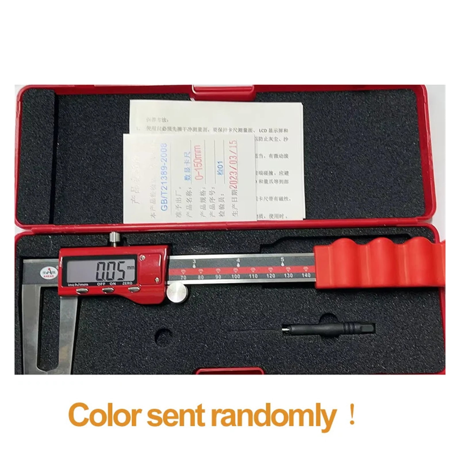 0-60mm Stainless Steel Digital Brake Disc Vernier Caliper Electronic Brake Caliper Disk Caliper Tyre Thickness Gauge Ruler ,Easy to Use