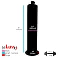 thumbnail image 4 of LeLuv® Ultima Premium Penis Pump, Brass Handle w/ Red Rubber Grips, Silicone Hose + Protected Gauge | 9" x 2.50" Cylinder Wide Flange Cylinder, 4 of 11