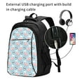thumbnail image 2 of Honeii Cute Panda Flying in the Sky for Travel Laptop Backpack, Business Laptops Backpack with USB Charging Port, College High School Computer Bag for Men Women, 2 of 7