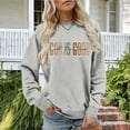 thumbnail image 6 of UTSJKR Christian Sweatshirts for Women, Religious Faith Crewneck Long Sleeve Shirts Ladies Tops Pullover Graphic Sweaters Gray L, 6 of 7