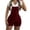 Wine, variant on JULMCOMO Corduroy Rompers for Women Adjustable Straps Casual Comfy Bib Overall Shorts Sleeveless Slim Fit Vintage Summer Jumpsuit with Pockets Brown 2XL