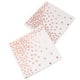 thumbnail image 3 of KAKOWELY 50 servilletas desechables de lunares para bodas, cenas, fiestas, hoteles y restaurantes (oro rosa), 3 of 4