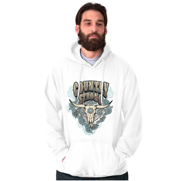 Country Western Paisley Animal Skull Hoodie Sweatshirt Women Men Brisco Brands S