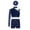 Navy Blue, variant on TSSOE Kids Girls 2 Pieces Athletic Sport Dance Outfits Shiny Crop Top with Short Hairband Gymnastics Tracksuit Set Blue Green 6
