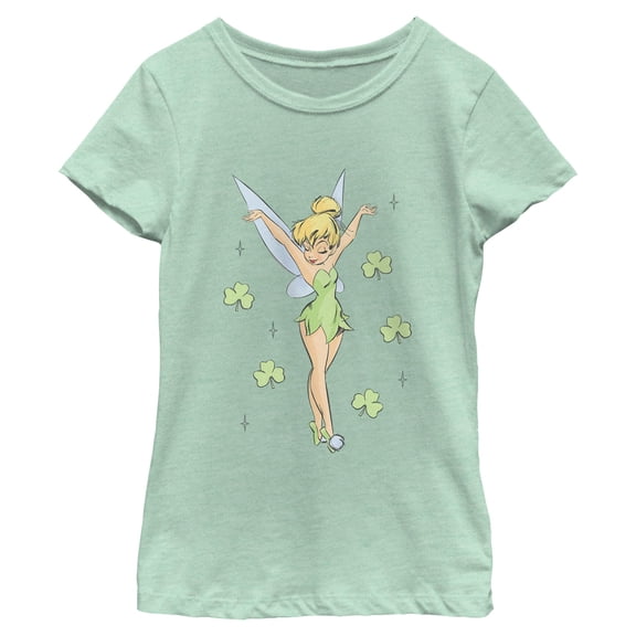 Girls Peter Pan Lucky Fairy Shamrock T Shirt