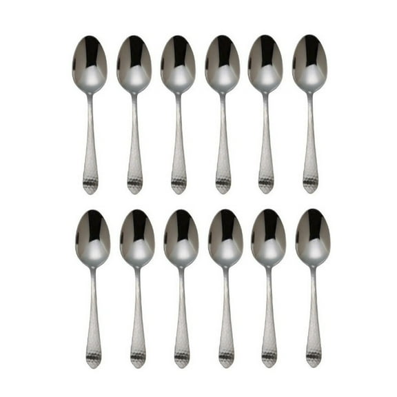 Reed & Barton Hammered Antique 18/10 Stainless Demitasse Spoon (Set of Twelve)