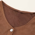 thumbnail image 3 of WOYY Girls Cowboy Suede Tassels Vest Solid Color Button Party Waistcoat, Sizes 5-14, 3 of 6
