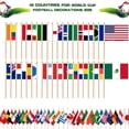 thumbnail image 3 of Banderas portátiles de la Copa Mundial AhfuLife, banderas internacionales de 48 países con mástil de, 3 of 7