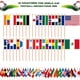 thumbnail image 3 of Banderas portátiles de la Copa Mundial AhfuLife, banderas internacionales de 48 países con mástil de, 3 of 7