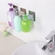 thumbnail image 2 of Kearding Soporte de pared adhesivo para botella de champú, soporte de plástico para baño, ganchos para estante de jabón líquido sin perforaciones Juegos de accesorios de baño azul Kearding JJ24480-03, 2 of 6