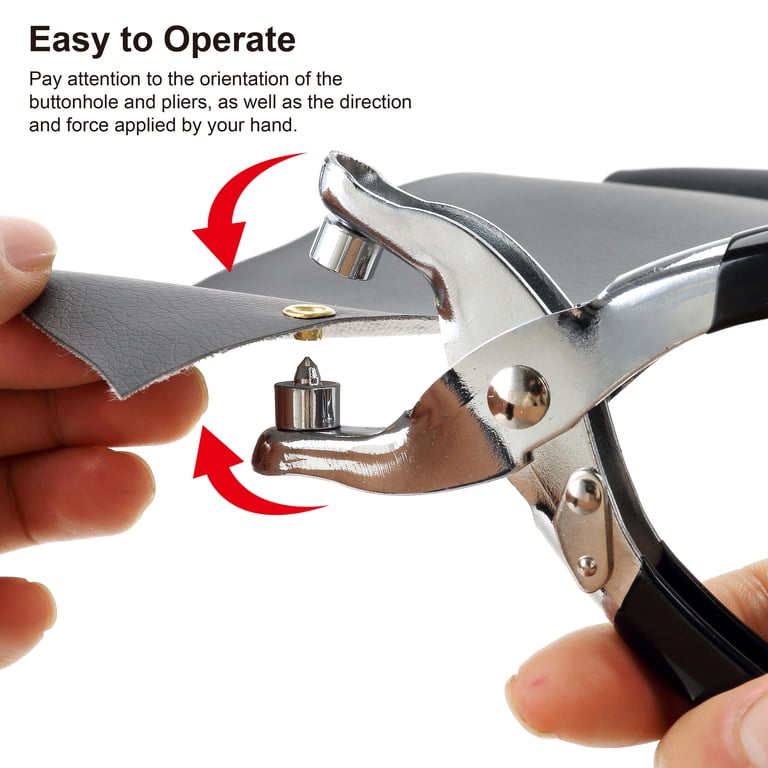 Hyper Tough Eyelet Pliers Kit for Grommet Application, Includes