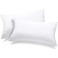 Utopia Bedding Throw Pillows Insert (Pack of 2, White) 12 x 20 Inches