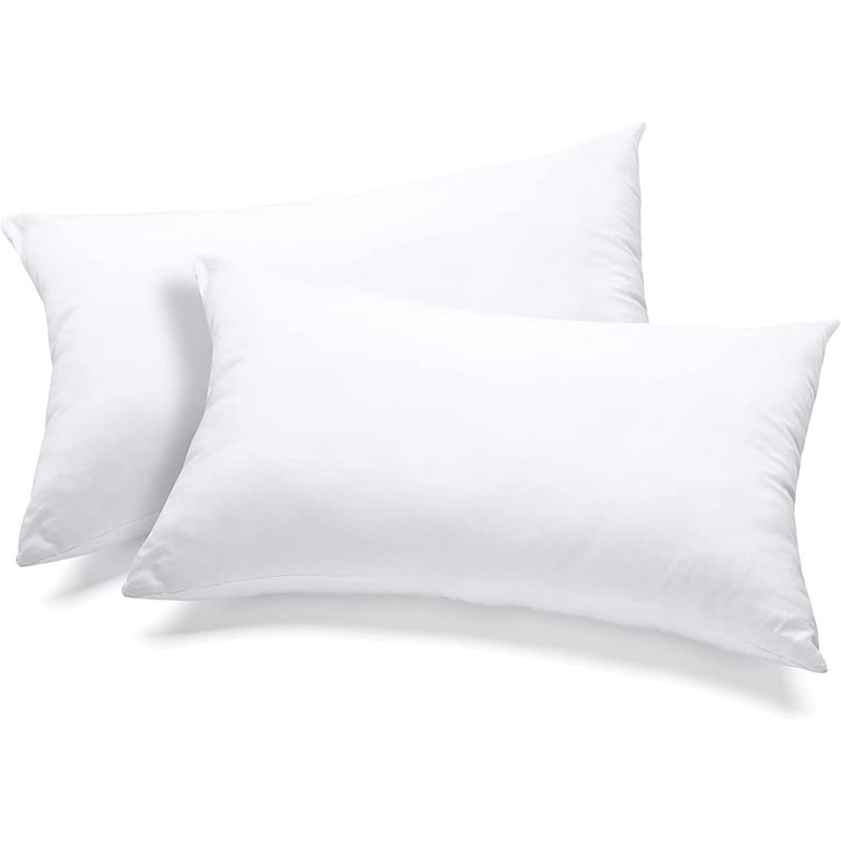 Utopia Bedding Throw Pillows (Set of 4, White), 12 x 12 Inches Pillows for  Sofa, Bed and Couch Decorative Stuffer Pillows