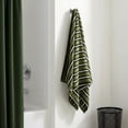 thumbnail image 2 of Mainstays 6-Piece Cotton Striped Towel Set, Green, 2 of 6