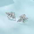 thumbnail image 4 of Vintage Dragon Sterling Silver Stud Earrings for Women Flying Dragon Small Studs Animal Cartilage Earrings Tragus Piercing Fashion Jewelry, 4 of 12