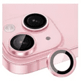 thumbnail image 2 of Mica Aros Cámara Rosa Para iPhone 15/15Plus, Protector de Lente Mica (Aros) compatible con iPhone 15/15Plus - Vidrio Templado y Borde Rosa., 2 of 5