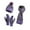Purple, variant on YOUSNH Women&Men Winter Warm Cute Wool Hat Scarf Gloves Slouchy Three Pieces Winter Snow Knit Cap Screen Mittens Scarves Sets Hat Scarf Glove Set A One Size