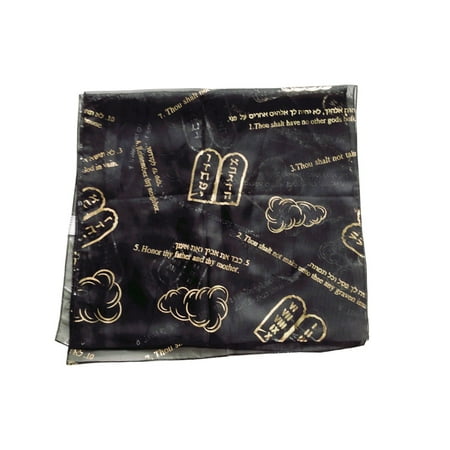 Polyester Model - Christian Church or prayer Head Scarf or shawl / cover - 10 Commandments - Model III - 100% polyester, Hand wash ( 180 x