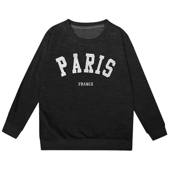 MIASHUI Girls Sweatshirt Tops Letter Printed Hooded Sweatshirt,Sky Blue,4-5 Years