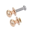 thumbnail image 5 of 10mm Head Dia. Knobs Pull Handle Zinc Alloy Light Gold 20Pack, 5 of 6
