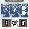 thumbnail image 3 of Yayeee Duplex Wall Plate 1-Gang 4.5"x2.7" Home Receptacle Light Switch Decorative Outlet Cover, Floral Ocean Waves, 3 of 7