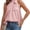 Light Pink, variant on BTFBM Women Sleeveless Tie Mock Neck Spring Summer Tops Loose Casual Side Bow Satin Halter Tank Top Blouses Shirts Clothes