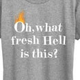 thumbnail image 3 of Instant Message - Fire Fresh Hell - Women's Short Sleeve Graphic T-Shirt, 3 of 6