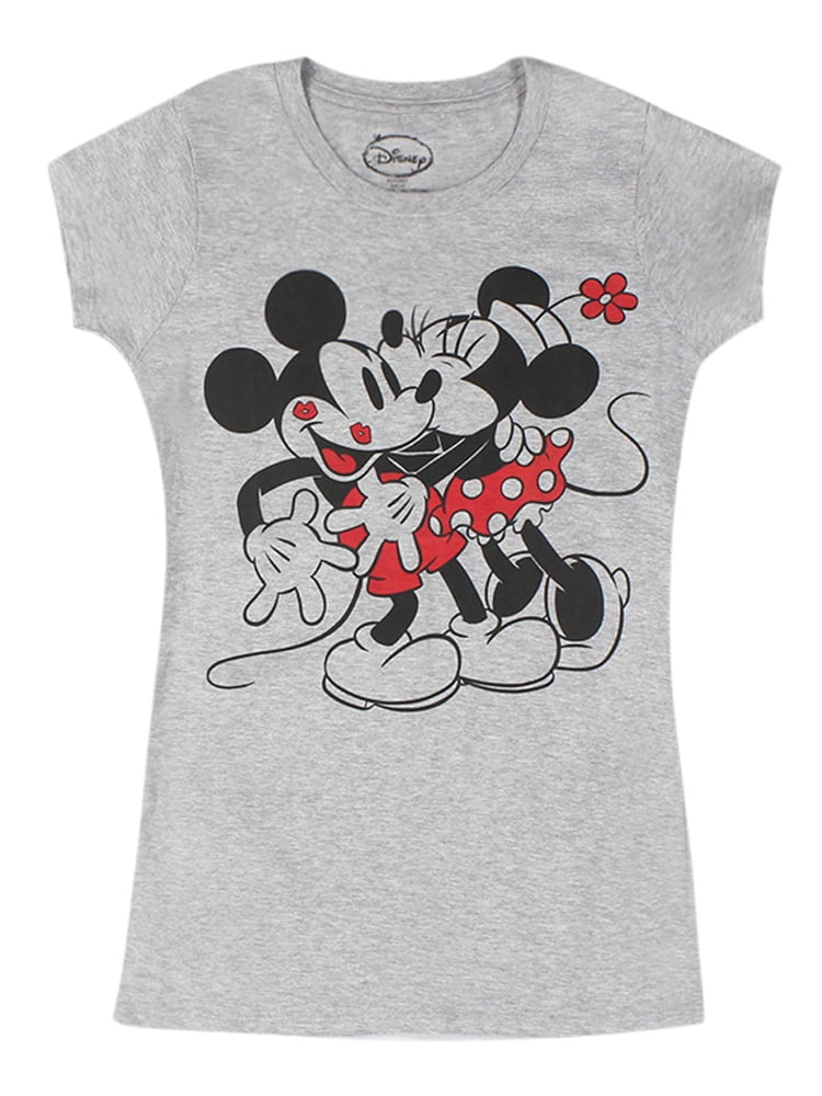 mickey mouse and minnie mouse shirt