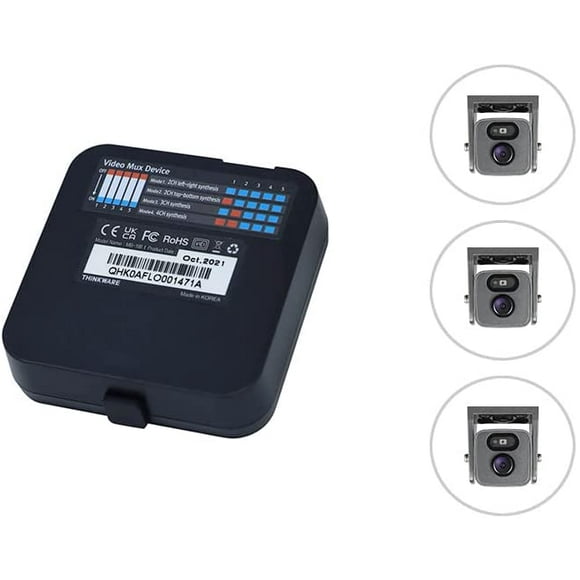 Thinkware Multiplexer Bundle with 3 Exterior IR Infrared Camera for Up to 5 Channel Recording