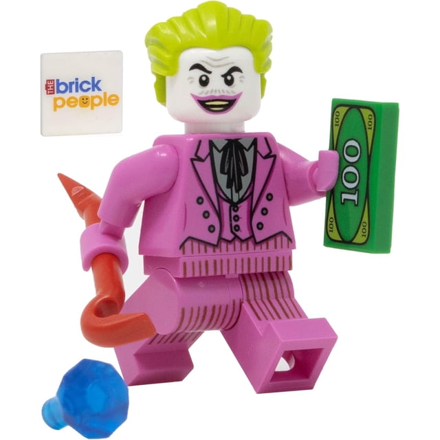 LEGO DC Superheroes: Joker Minifigure with Pink Suit and Crowbar