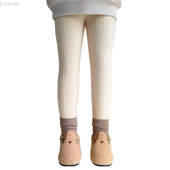 Liyamei Girls Thermal Leggings with Slim Fit for Winter Casual Wear Size 2-10 Years