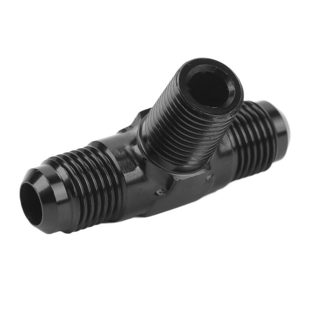 Tee Adapter Tee Adapter Black Aluminum Alloy Tee Adapter 3 Way T Shaped Connector Fitting Aluminium Alloy Black Anodized Finish