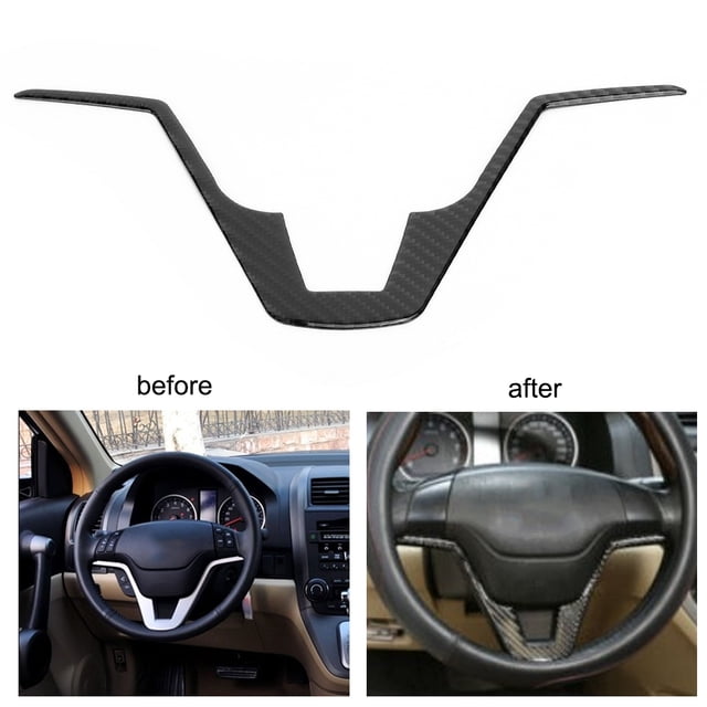 Ajuste de la cubierta del volante Calcomanía del volante Etiqueta decorativa del volante Accesorio interior del automóvil Ajuste de fibra de carbono Cubierta del volante de fibra ANGGREK Otros