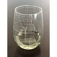 thumbnail image 1 of Stemless 17oz Wine Glass Urban City Map Chicago Illinois, 1 of 3