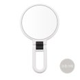 thumbnail image 1 of Espejo de maquillaje giratorio de doble cara con aumento de 10x: espejo moderno para viajar o colgar en el baño, giratorio de 360°, 1 of 1