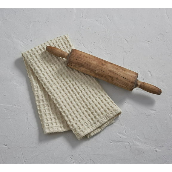 Waffle Weave Dishtowels - Pebble Set of 2 - Park Designs