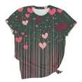 thumbnail image 4 of Wowcloth Women's T-Shirt with Valentine's Day Print, Casual Fashion for Valentine's Gifts and Everyday Casual Wear, 4 of 4