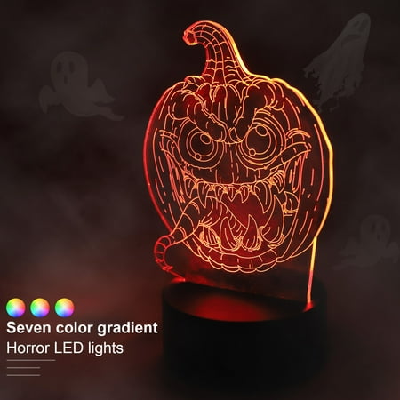 

Nacni Halloween Colorful Gradient LED Evil Grimace Pumpkin Interior Decoration Lamp