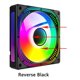 thumbnail image 1 of Enfriador de CPU de 120 mm 5V 3Pin ARGB Sync Cooler Fan 12V 4 Pin PWM (Reverso negro), 1 of 9