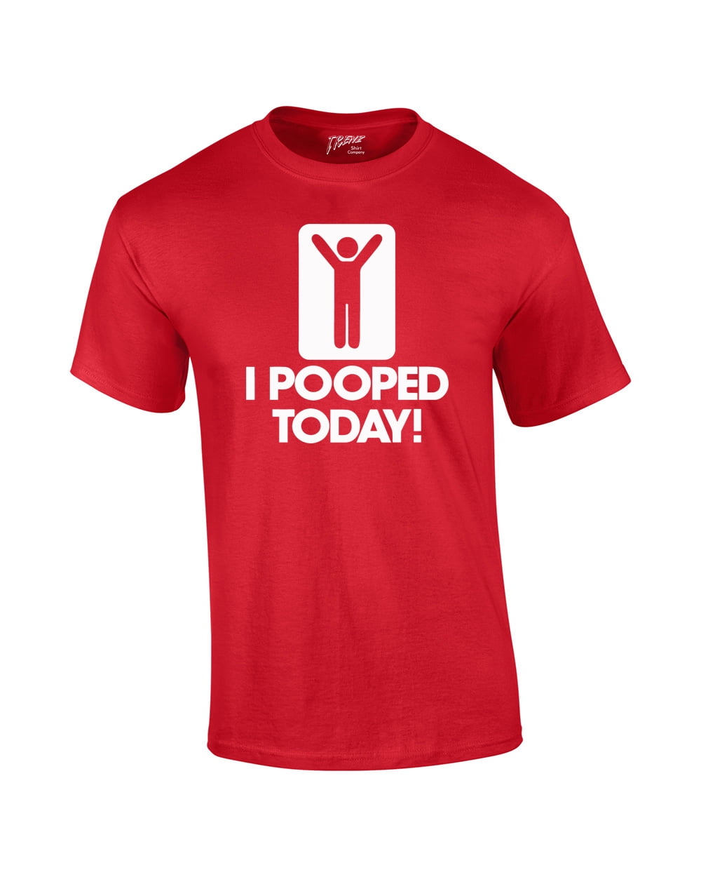 I Pooped Today T-shirt Funny Humorous Comic Stick Figure Sign Happy ! Short - Picture 112 of 126