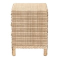 thumbnail image 4 of bali & pari Lanica Japandi Sun Bleached Rattan 3-Drawer Nightstand, 4 of 22