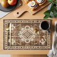 thumbnail image 2 of Tribal Vintage Boho Placemats Set of 4 Brown Bohemia Place Mats Table Mats Kitchen Dining Home Outdoor Party Table Decoration, 2 of 9