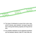 thumbnail image 3 of Uxcell 26.24ft Nylon Portable Clothesline Windproof Non Slip Washing Line, Green, 3 of 5