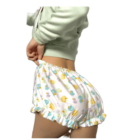 Y2k Boxer Shorts Women Lolita Bloomers Plaid Ruffle Bottoms Pajama Lounge Sleep Pj Mini Pettipants Shorts
