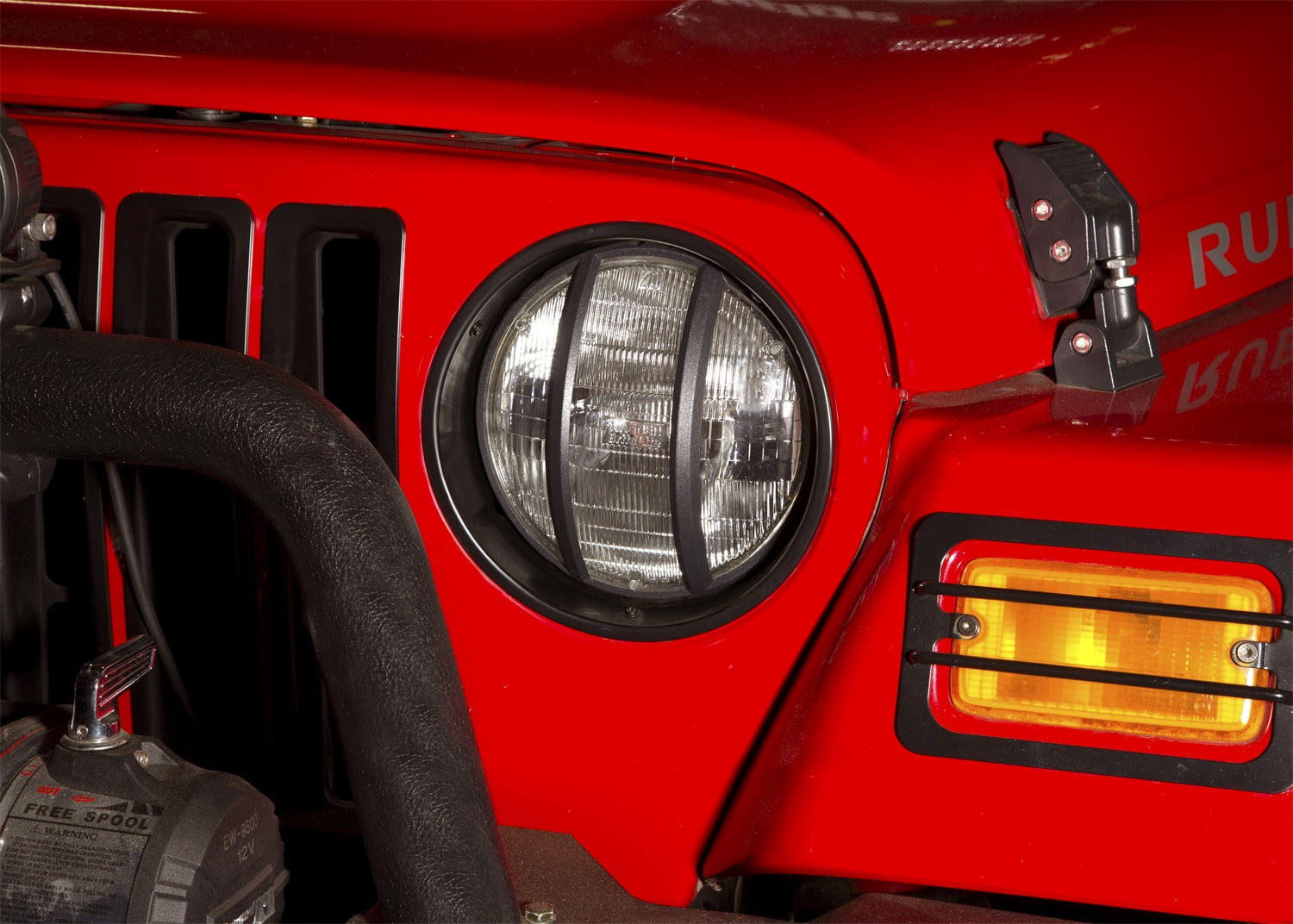 Rugged Ridge 12419.23 Bezel Headlight Pair Black Tj