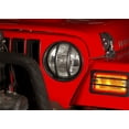 thumbnail image 3 of Fits 1997-2006 Jeep Wrangler TJ Rugged Ridge Headlight Trim 12419.23 Black; Plastic; Set Of 2, 3 of 5