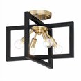 thumbnail image 2 of Designers Fountain 92811-AWB Xander - 4 Light Semi-Flush Mount, Aged Warm Brass Finish, 2 of 3