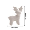 thumbnail image 2 of Creative Lifelike Deer Shaped Ceramic Decorative Figurine, Handcrafted Art Sculpture Ornament for Home Office Desktop, Living Room & Farmhouse Tabletop Decor, B, 2 of 6